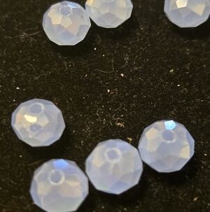 Faceted Light Blue Austrian Crystal Beads